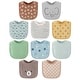 preview thumbnail 1 of 4, The Peanutshell Baby Bibs for Boys or Girls, Terry Cloth, Feeding, Drooling, Teething, Grey Blue Brown Tan, 10 Pack,