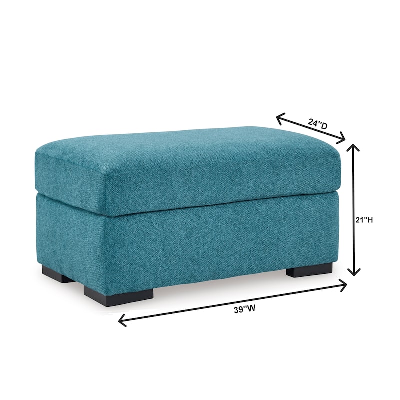 Roundhill Furniture Clareen 2-Piece Living Room Set, Cutler Chair and Ottoman