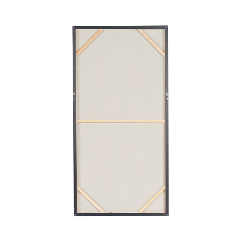 Black Polystone Tree Framed Wall Art with Gold Foil Accents