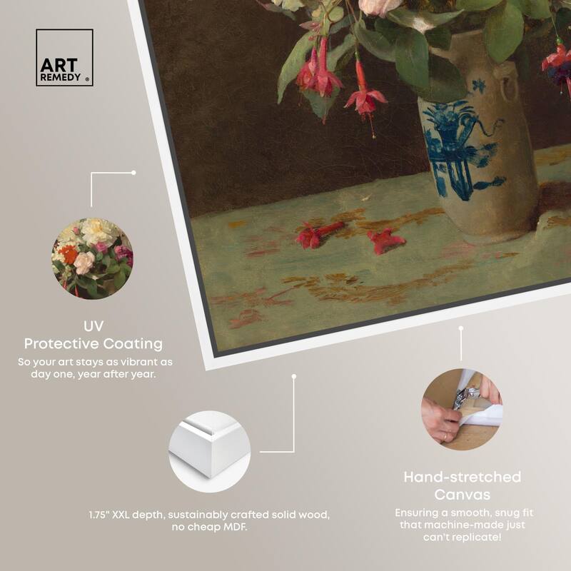 Lambdin Vase of Flowers Canvas by Art Remedy