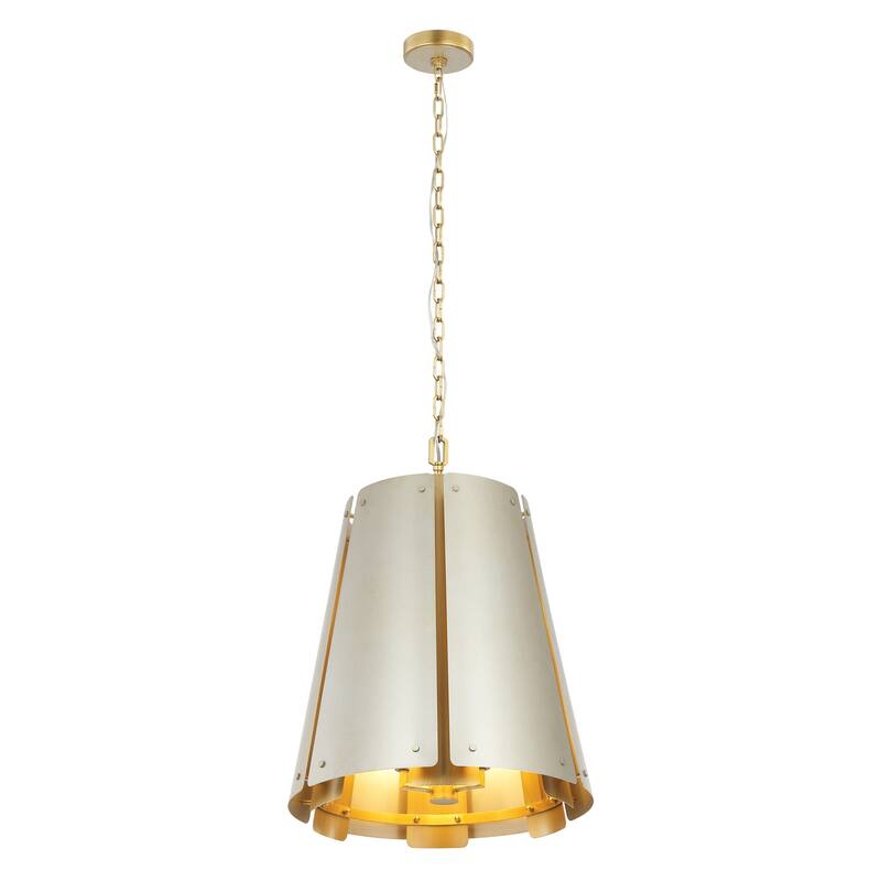 Varaluz Peep Show 6-Light Pendant - Sunwashed Silver/Brushed Sienna