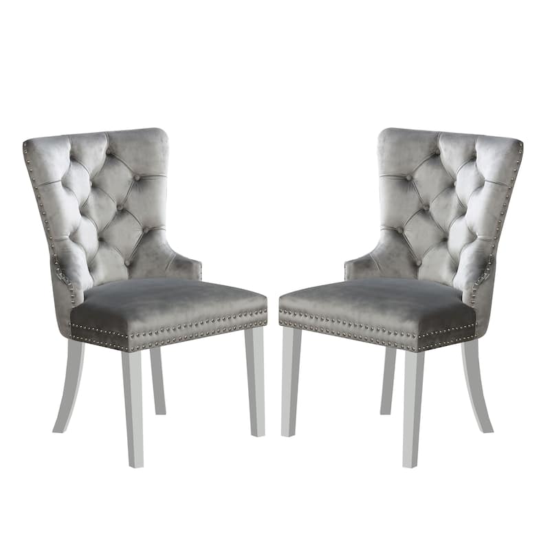 Pizo Glam Glass Top 5-Piece Dining Table Set by Furniture of America