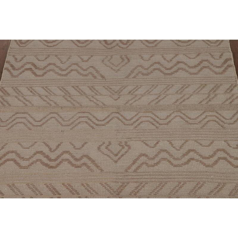 Moroccan Area Rug Hand-Knotted Oriental Wool Carpet - 4'10" x 7'9"