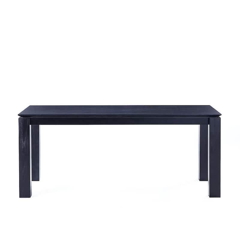 Manhattan Comfort Rockaway Modern 70.86 Solid Wood Dining Table