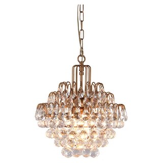 Faceted Crystal Accented 3 Light 