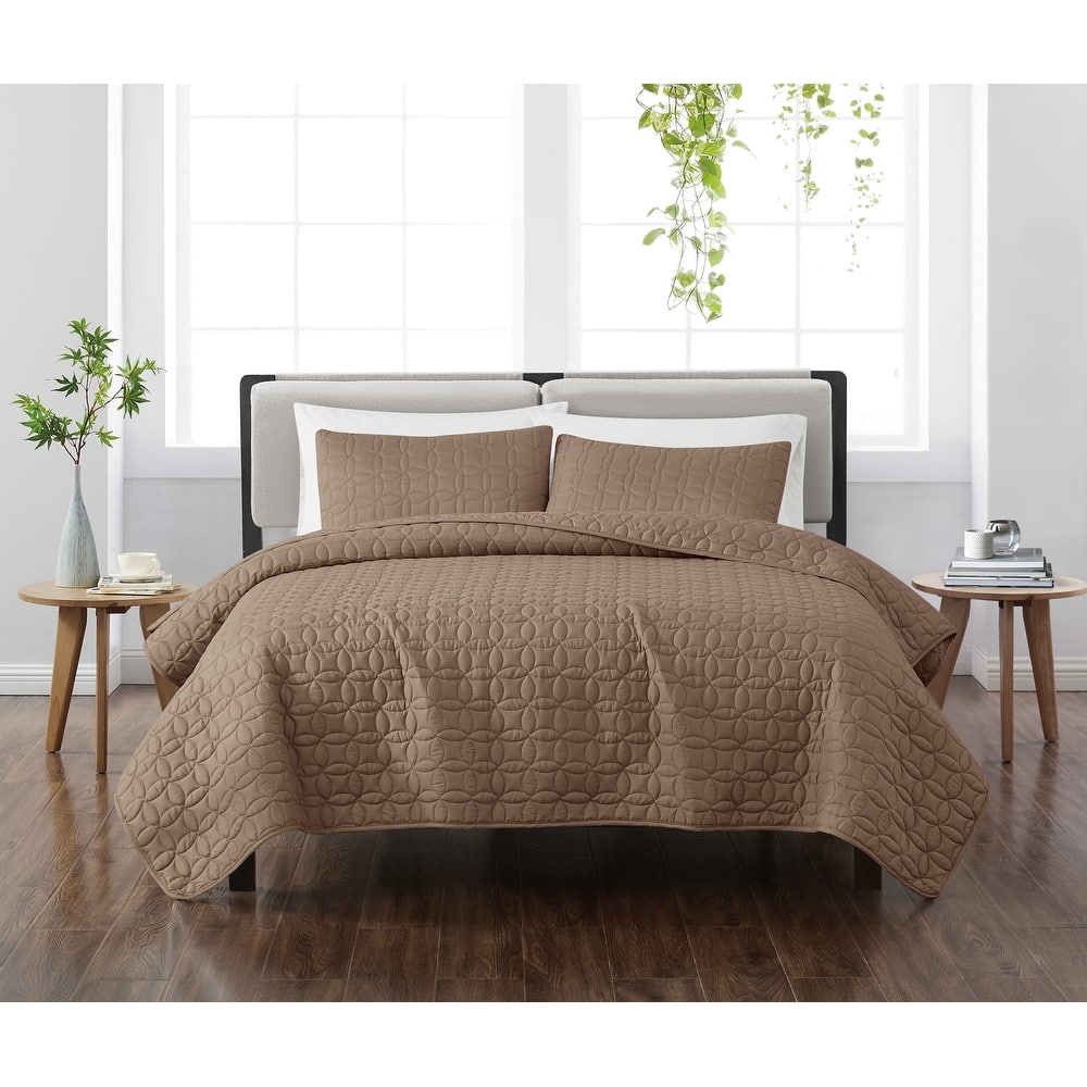 Cannon Geo Circle Solid Quilt Set