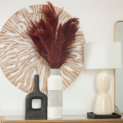 Red Dried Plant Pampas Grass Home Decor Natural Foliage with Long Stems