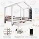 preview thumbnail 8 of 18, Twin Size House-Themed Bed with Blackboard Feature and Multiple Storage Drawers, Adjustable Assembly Options
