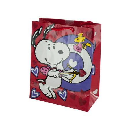 Shop Snoopy Bullseye Valentine S Gift Bag Pack Of 36 Overstock 20373371