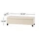 preview thumbnail 20 of 100, Mission Tufted Fabric Storage Ottoman Bench by Christopher Knight Home - 50.50"L x 18.75"W x 16.00"H