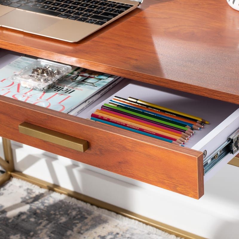 SAFAVIEH Elaine Modern Dual-tone 1-drawer Desk