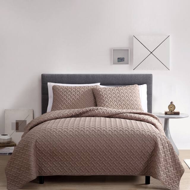 VCNY Nina Embossed Quilt Set