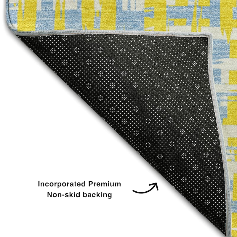 Premium Washable Super Soft Abstract Weave Mayfield Rug