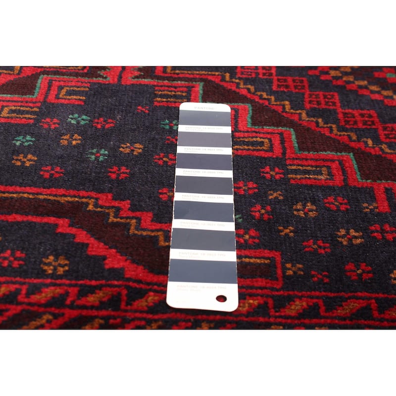 ECARPETGALLERY Hand-knotted Teimani Navy Wool Rug - 3'8 x 6'4