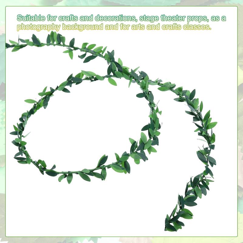 8.2 Yards Artificial Vines, Artificial Garland Leaf Ribbon Fake Leaves