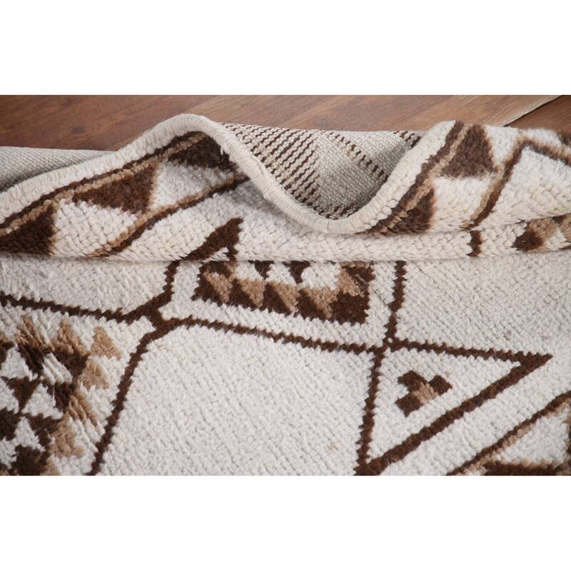 Plush Turkish Anatolian Runner Rug Hand-knotted Oriental Wool Carpet - 3'1"x 10'1"