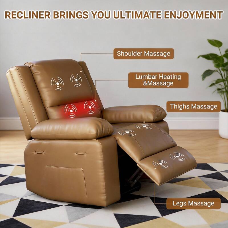 Power Lift Recliner, with Massage & Heat