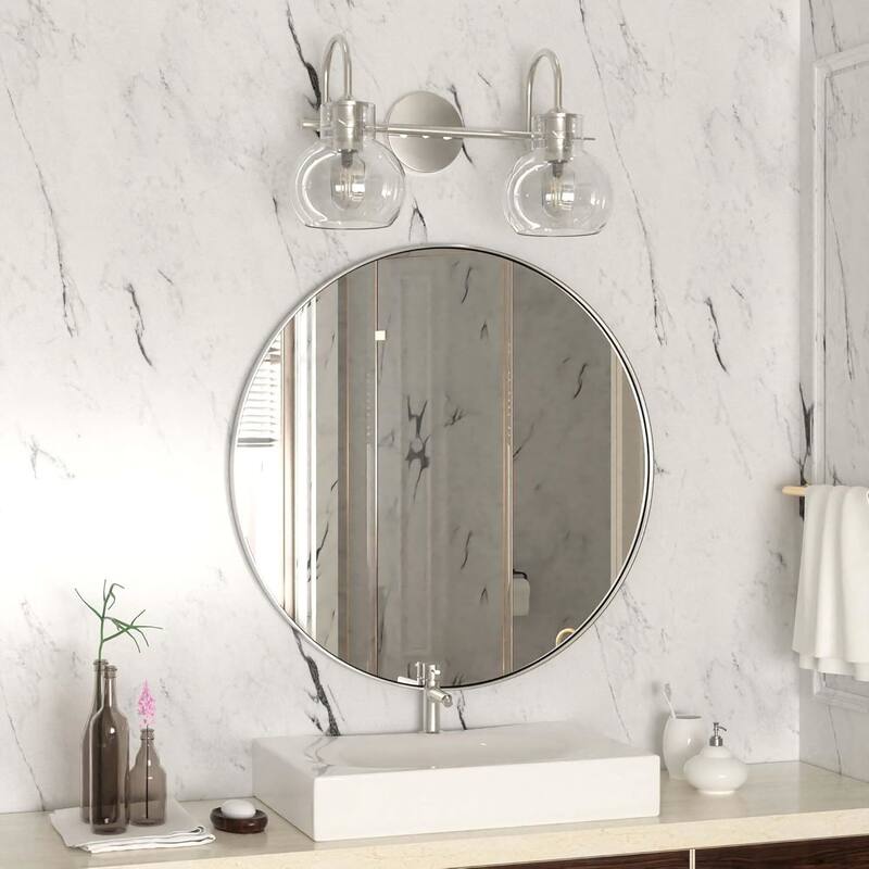 Modern Vanity Light with Clear Glass Globes in 2/3/4 Lights