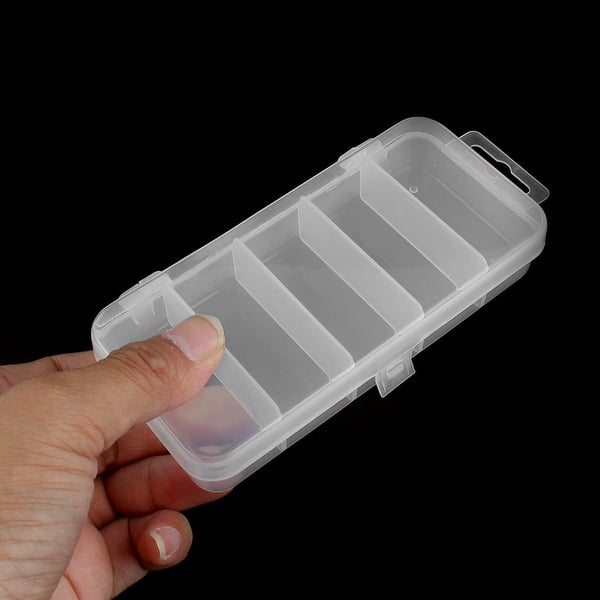 10 Compartments Portable Transparent Plastic Fishing Lure Storage Box Case