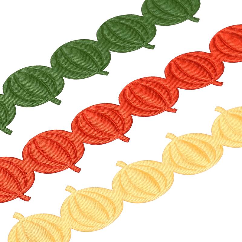 15 Yards Pumpkin Ribbon, Pumpkins Trim Rope Artificial Pumpkin String