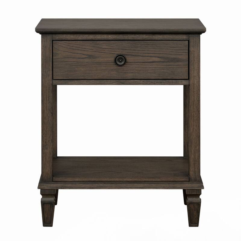 Victoria Bedside Table Antique Brown