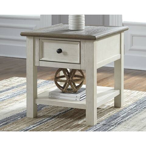Bolanburg Antique White/Brown Casual End Table