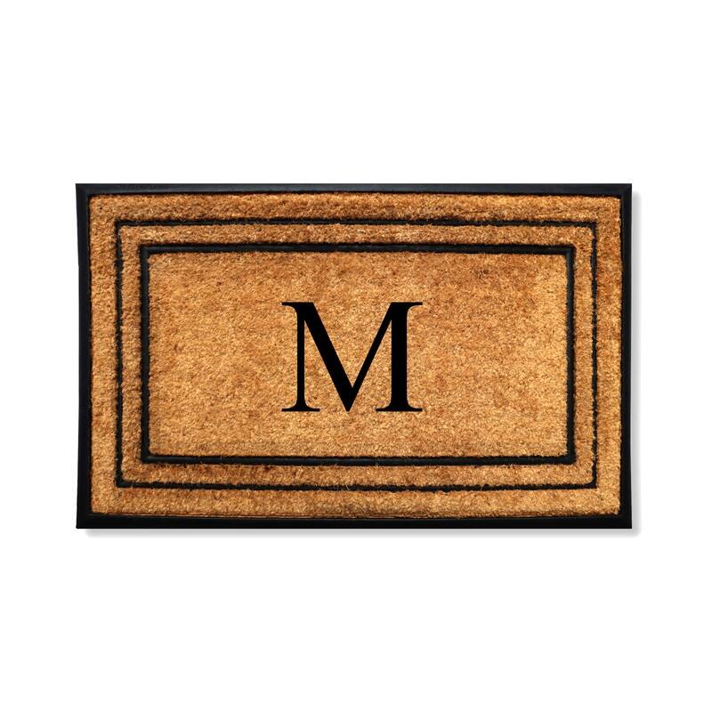 A1HC Natural Coir & Rubber Door Mat, Heavy Duty, Dirt Trapping, Long-Lasting Entrance Doormats,Thick & Durable Outdoor Entry Mat - 30" X 60" - M