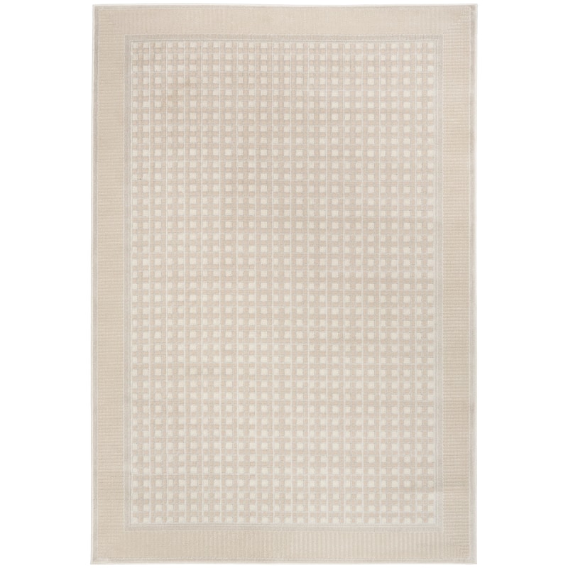 Nourison Nordic Indoor only Geometric Area Rug - 4' x 6' - Beige - Rectangle