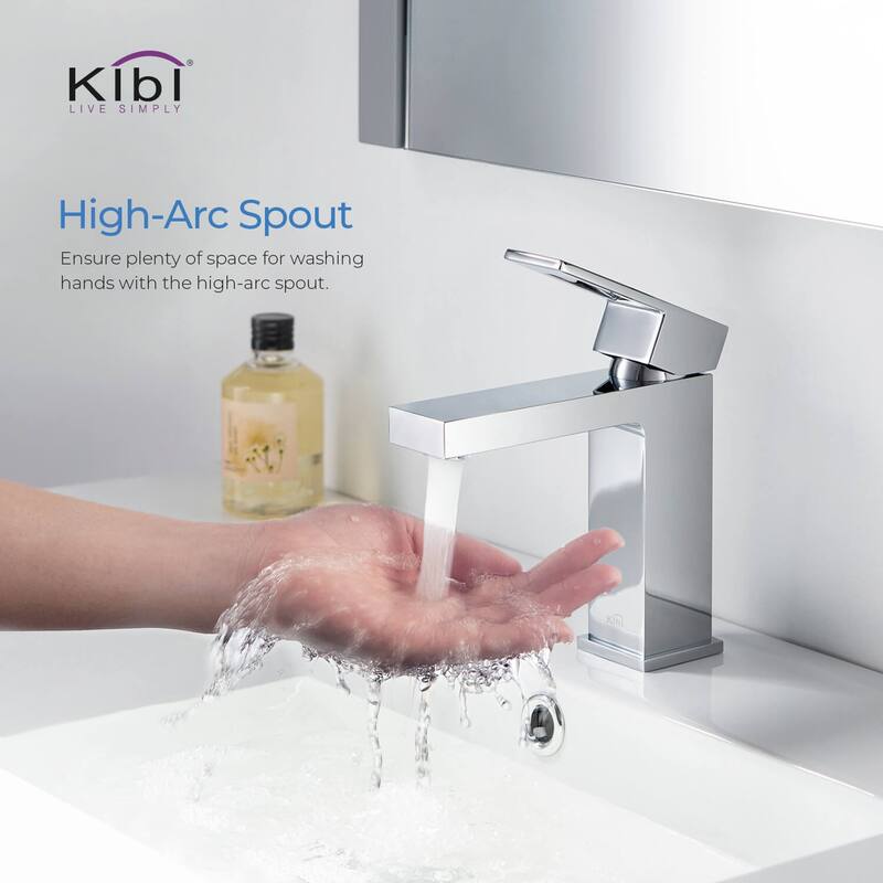 Single-handle Bathroom Vanity Sink Faucet w/ Water Hose