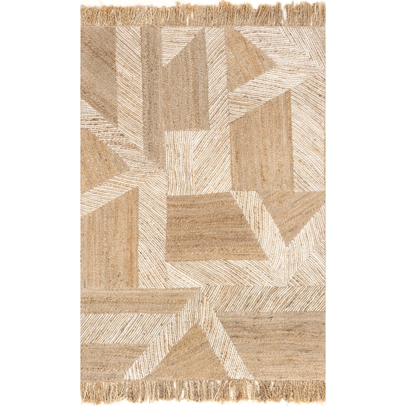 Nuloom Davina Bohemian Tasseled Jute Area Rug