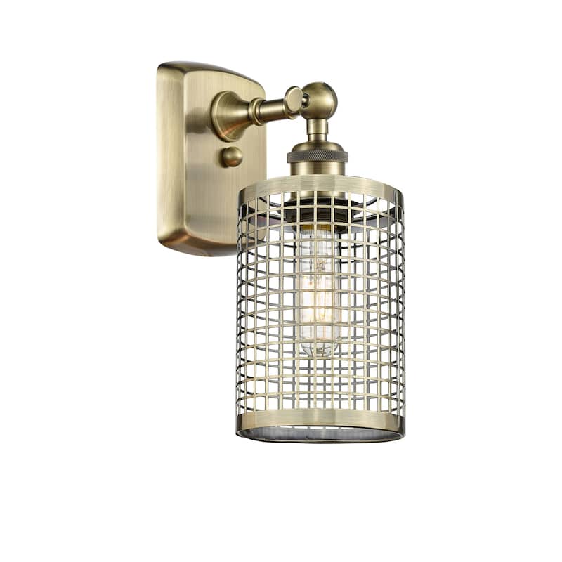 Innovations Lighting 516-1W-13-5 Nestbrook Sconce Nestbrook 13" Tall - Antique Brass