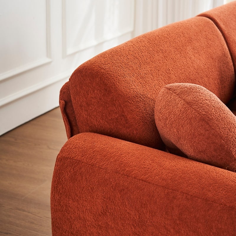 84.60" Chenille/Corduroy Upholstered Sofa