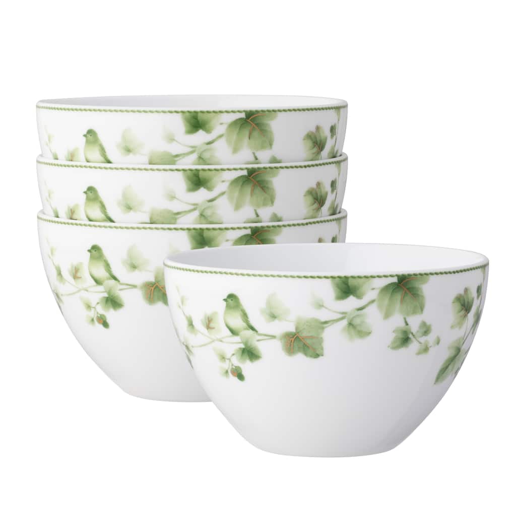 Ivy Whisper Set of 4 Cereal Bowls, 6" 29 oz.