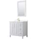 Option White / White Quartz Top / Brushed Gold Hardware