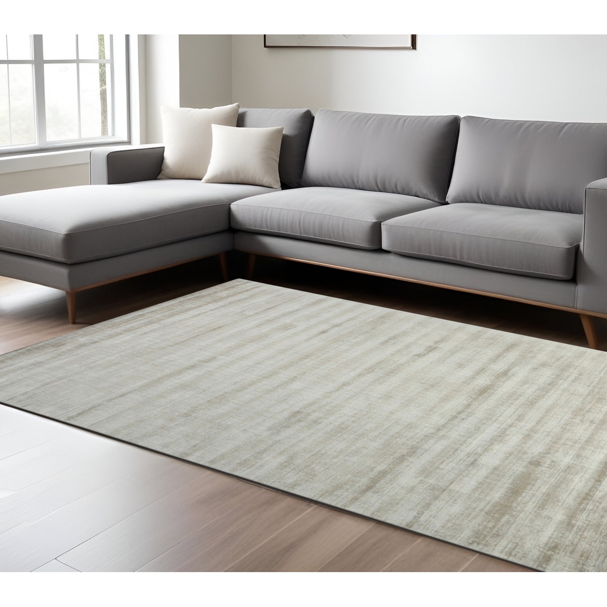 HomeRoots Mada Abstract Transitional Rectangle Area Rug