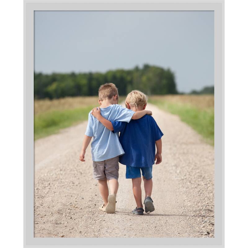 Incline Picture Frame, Photo Frame - 16x20 - Incline Silver