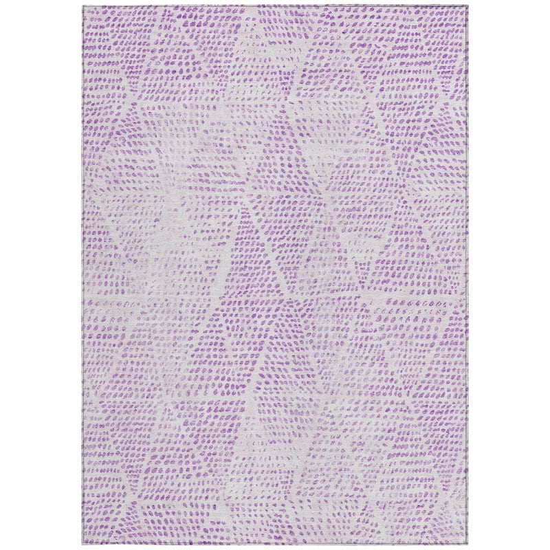 HomeRoots Geometric Transitional Rectangle Outdoor Rug