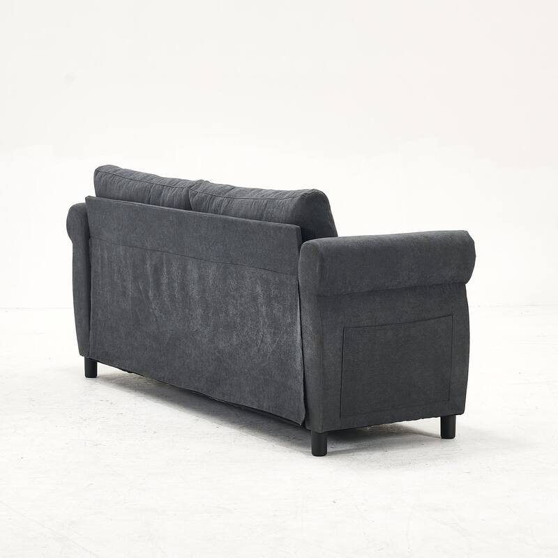 80.7-inch 2-in-1 Sofa Bed with Queen Mattress