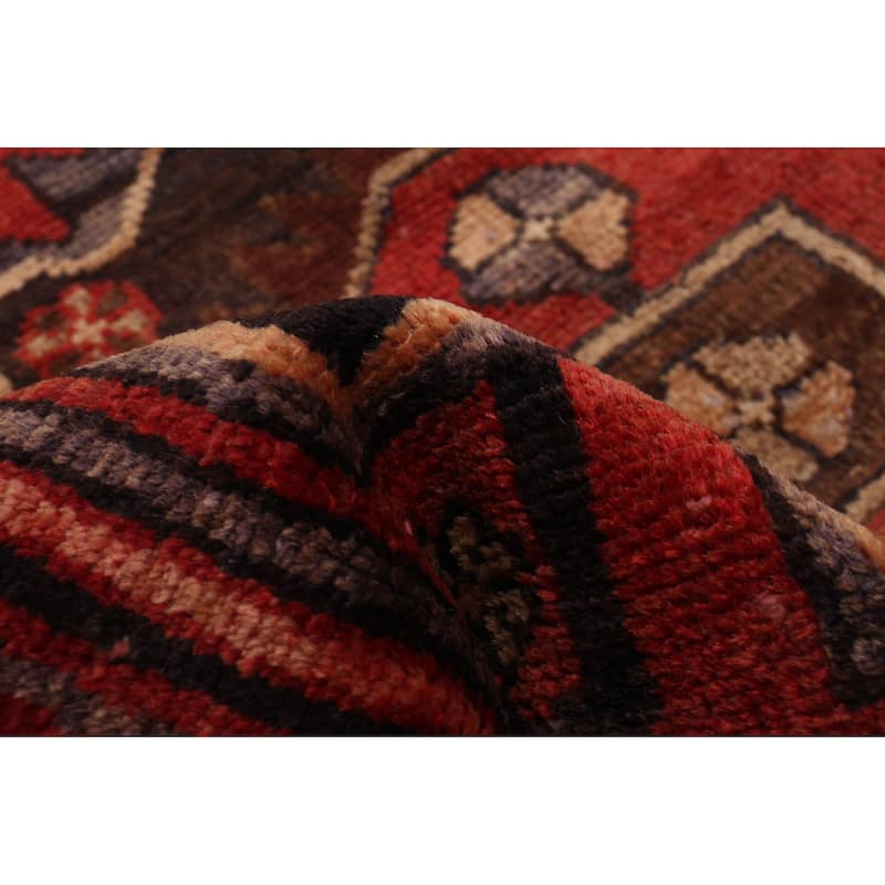 ECARPETGALLERY Hand-knotted Andelz Red Wool Rug - 3'1 x 9'7