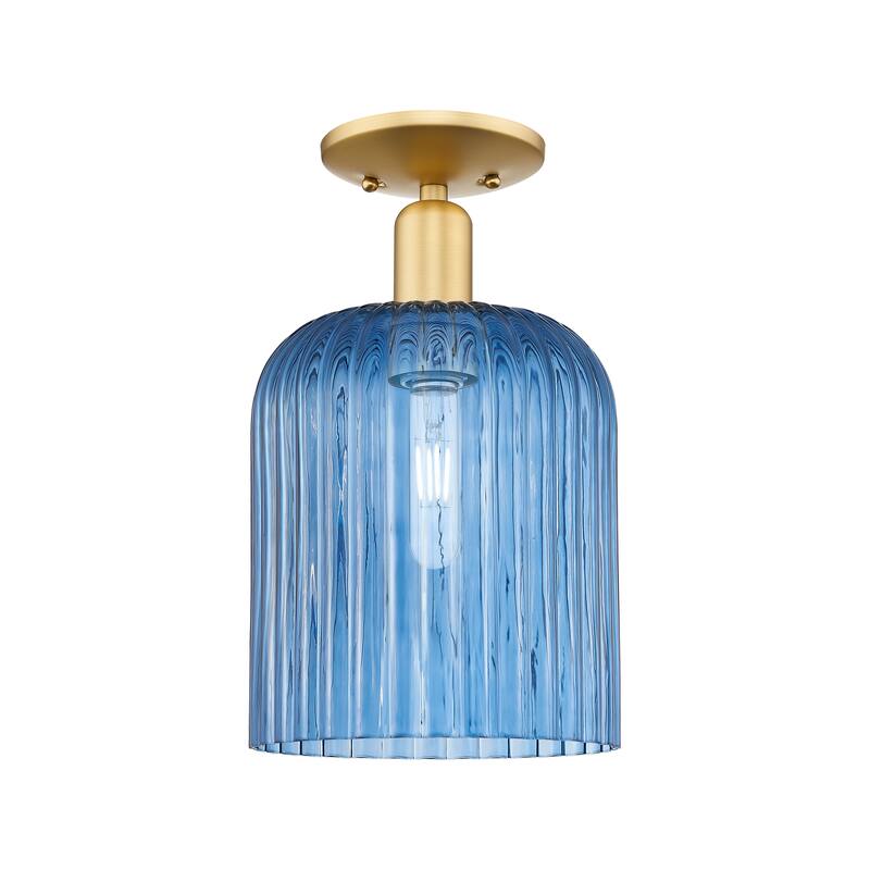 Innovations Lighting Endless Possibilities Arcadia - Bridal Veil - 1 Light 8" Semi-Flush Mount
