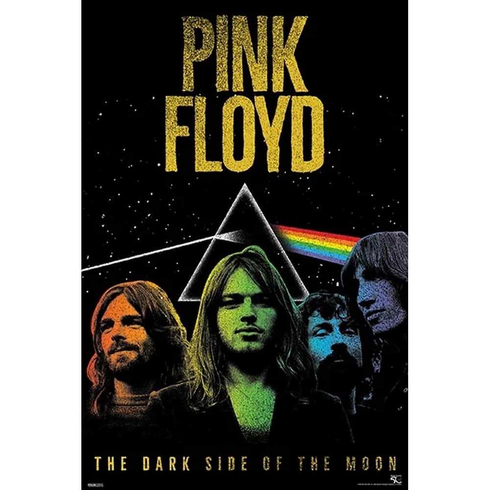 Pink Floyd - DSOTM50-Band Photo Colorful Art Poster - 24 x 36 Inch