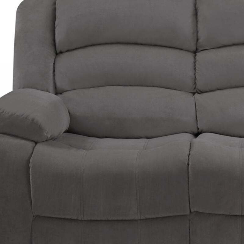 40" Contemporary Grey Fabric Sofa