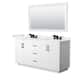 Option White, Black Trim, White Quartz Top