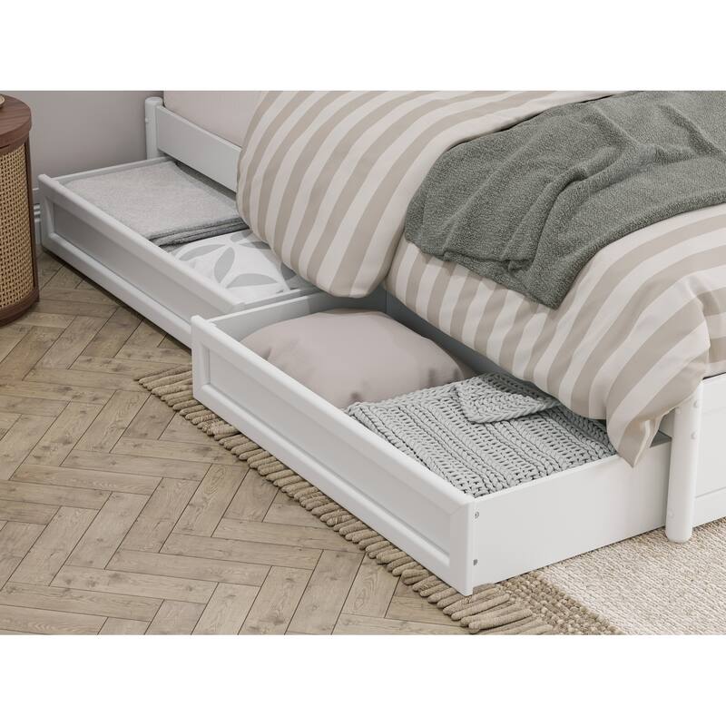 Barcelona Panel Platform Bed with Storage Drawers