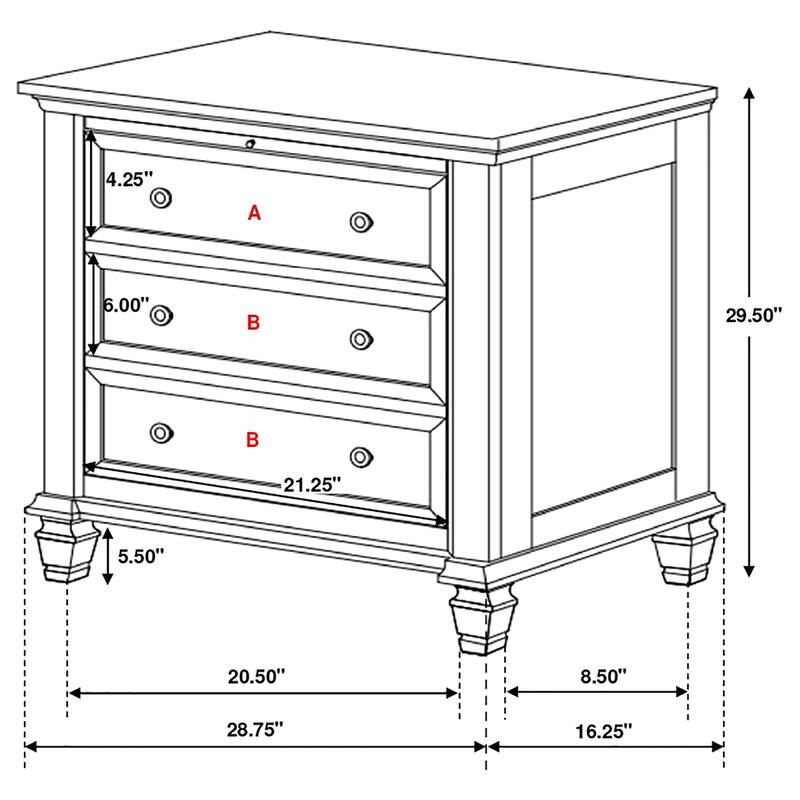 Sandy Beach 4-piece King Bedroom Set