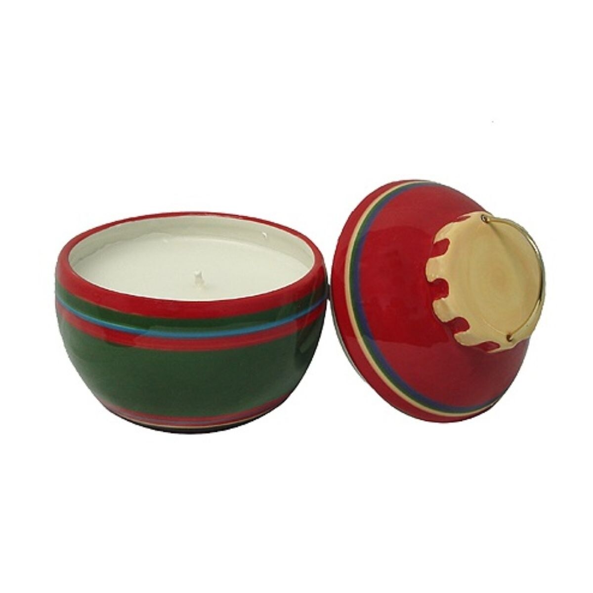 Shop Set Of 2 Red And Green Jar Candles Christmas Ornament 5 25 Overstock 16541734
