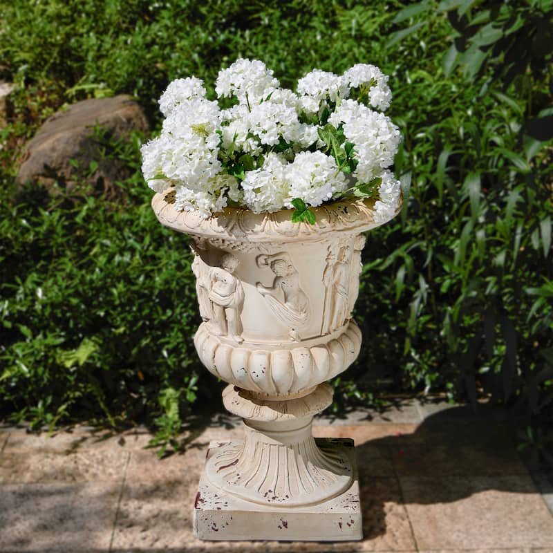 Christopher Knight Home - Eldric MGO Garden Urn with Drainage Hole