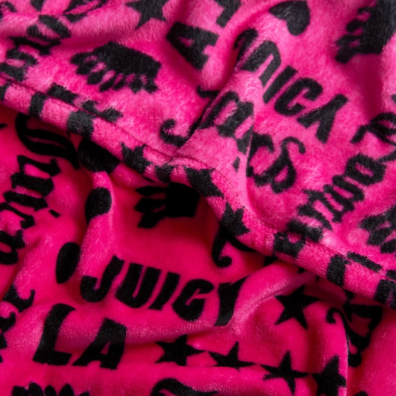 Juicy Couture Juicy Words 50" x 70" Plush Throw