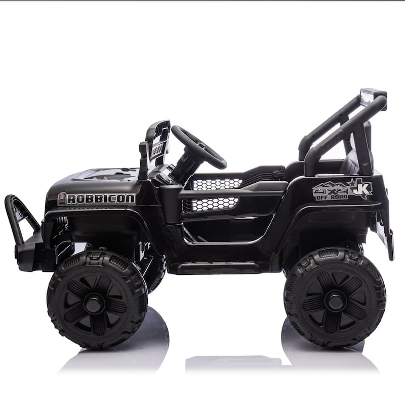 12V Kids Ride On Electric Truck Car W/Parents Control,2WD,4-wheel suspension,Adjustable volume,Microphone jack,Power display,LED