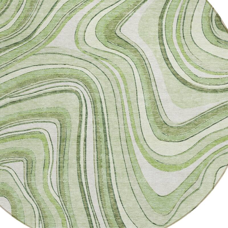 HomeRoots Abstract Transitional Rectangle Outdoor Rug